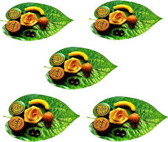 Leaf Manjal Kumkum Set( Big) - 10 Piece